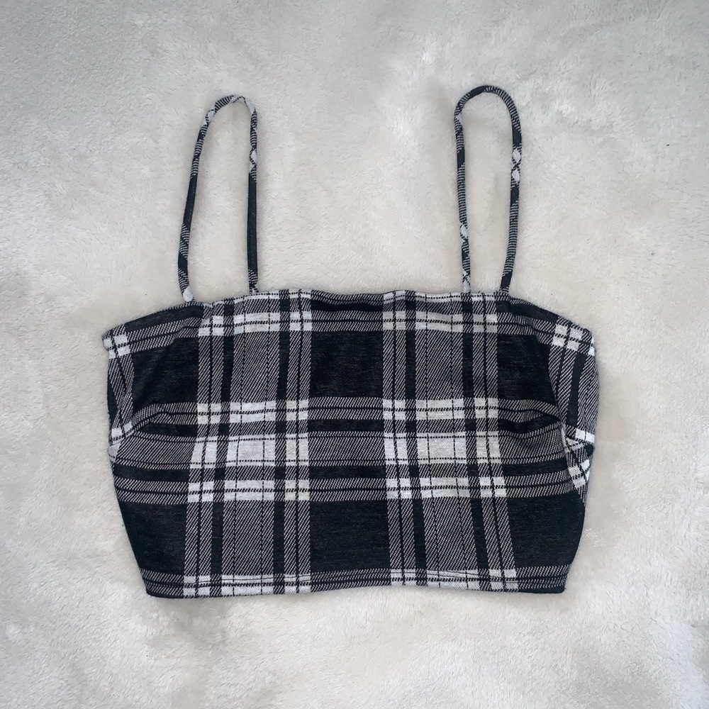 Plaid crop top